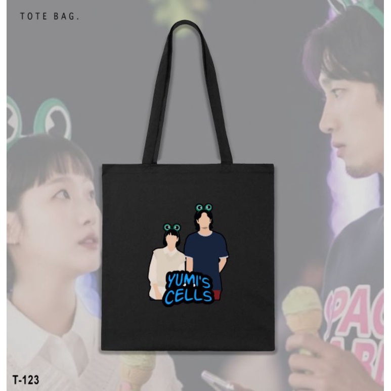 TOTE BAG Y U M I C E L L/TOTE BAG KANVAS K-DRAMA Y U M I C E L L