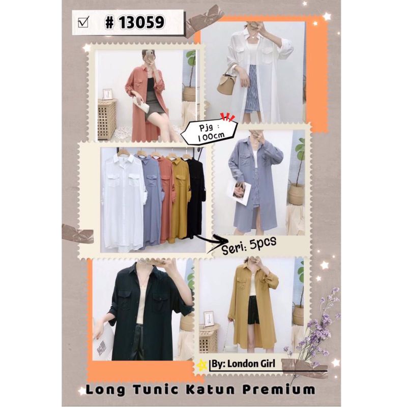 Kemeja Tunik & Long Tunik by London Girl