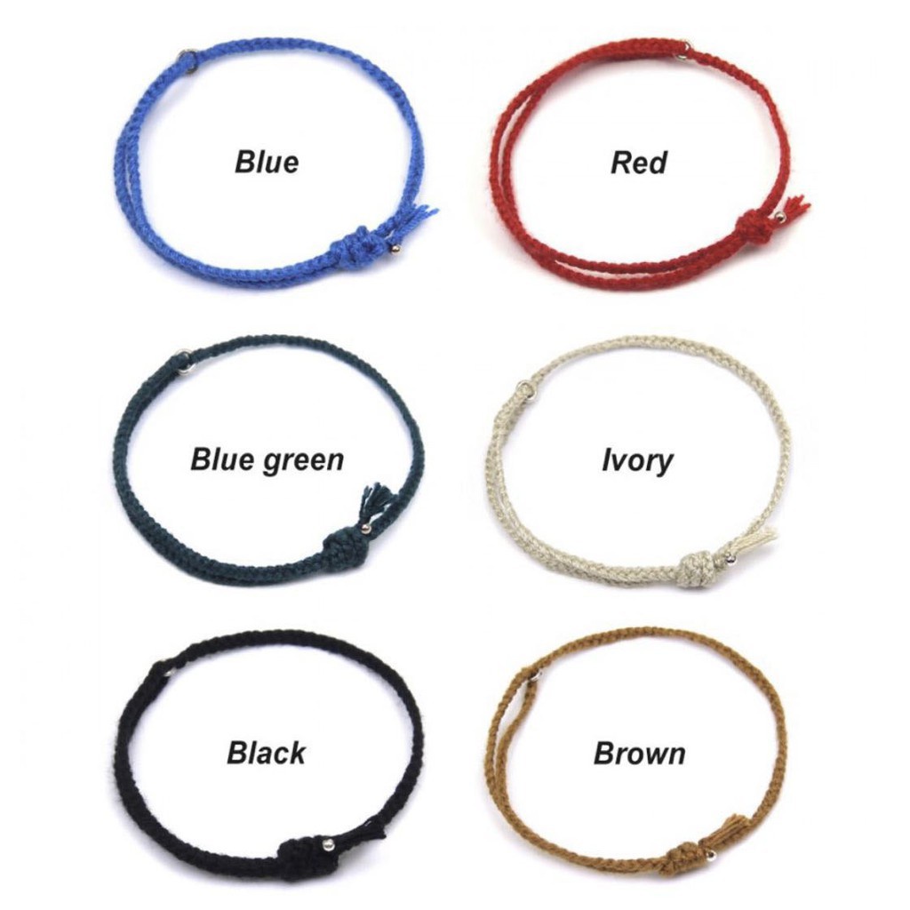 Gelang Bts Jungkook V Hand-Woven Colorful