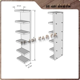 RAK DINDING MINIMALIS / Rak dinding Sudut Serbaguna Tempel Pojok Susun