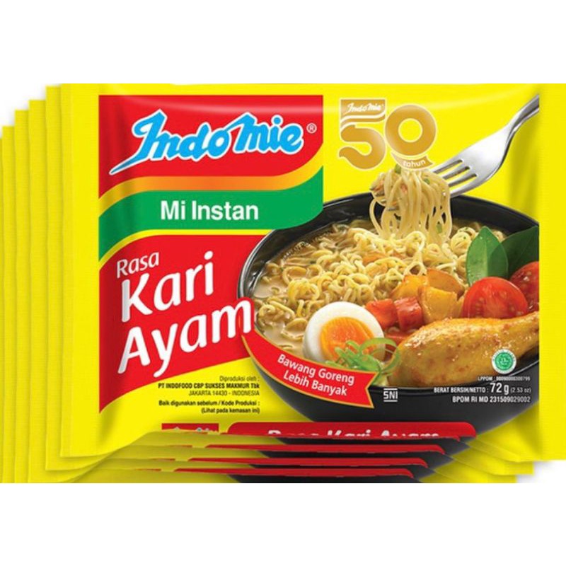 

Indomie kuah kari ayam