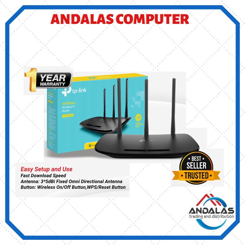 Router TP-LINK TL-WR940N Wireless Router 450 Mbps