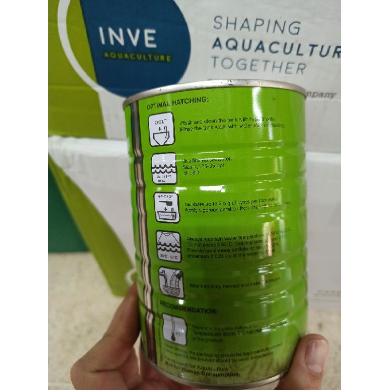 artemia inve hijau 425 gram pakan larva ikan dan udang pakan burayak