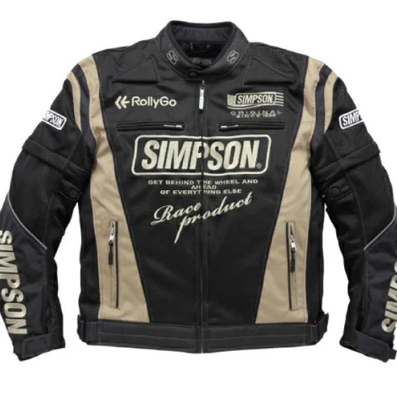 JACKET SIMPSON NSM 2202 BLACK GOLD | JACKET TOURING | ORIGINAL SIMPSON