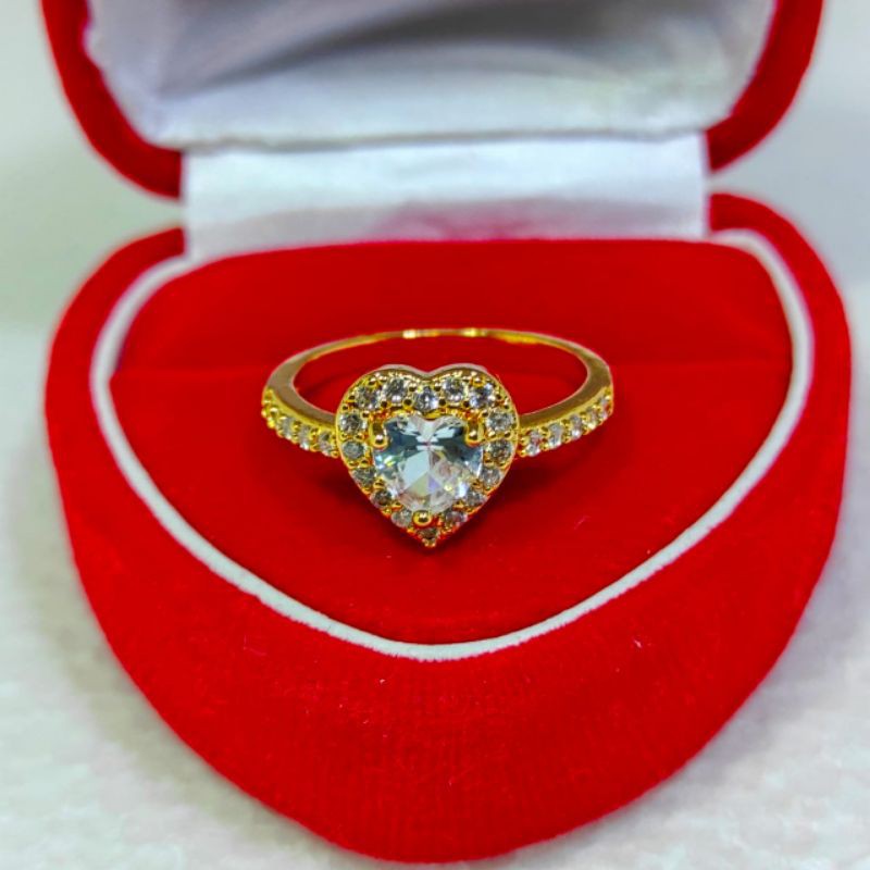 cincin dewasa, perhiasan xuping permata love