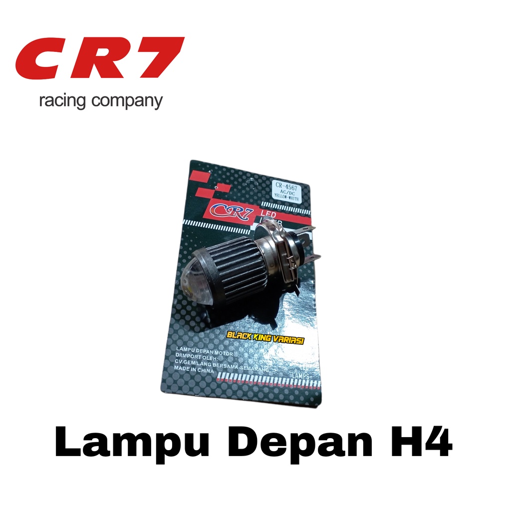 Lampu Depan Led CR7 Lampu Depan Utama Motor H4 Laser H4 LED Lamu Depan Sepeda Motor Lampu Laser Utama