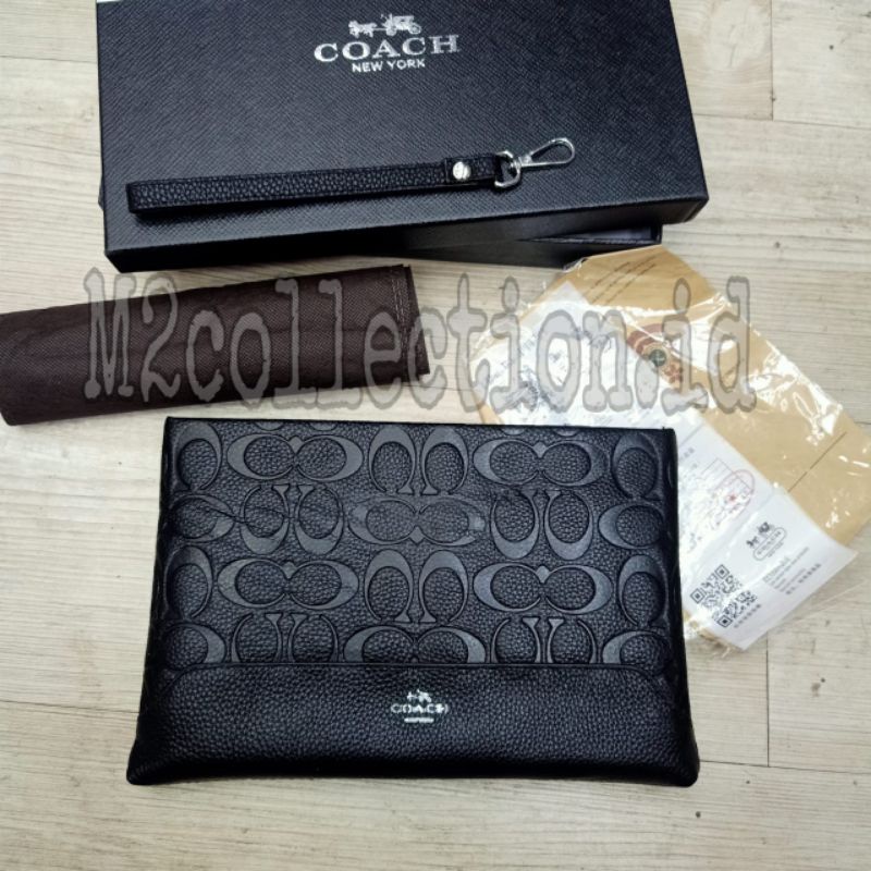 Tas Tangan Coach clutch bag/handbag Leather