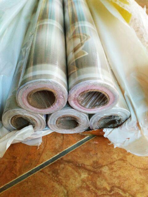 Meth Wps581 Linen Green Soft Polos Hijau Muda Wallpaper Sticker Wal Paper Dinding Stiker Dinding