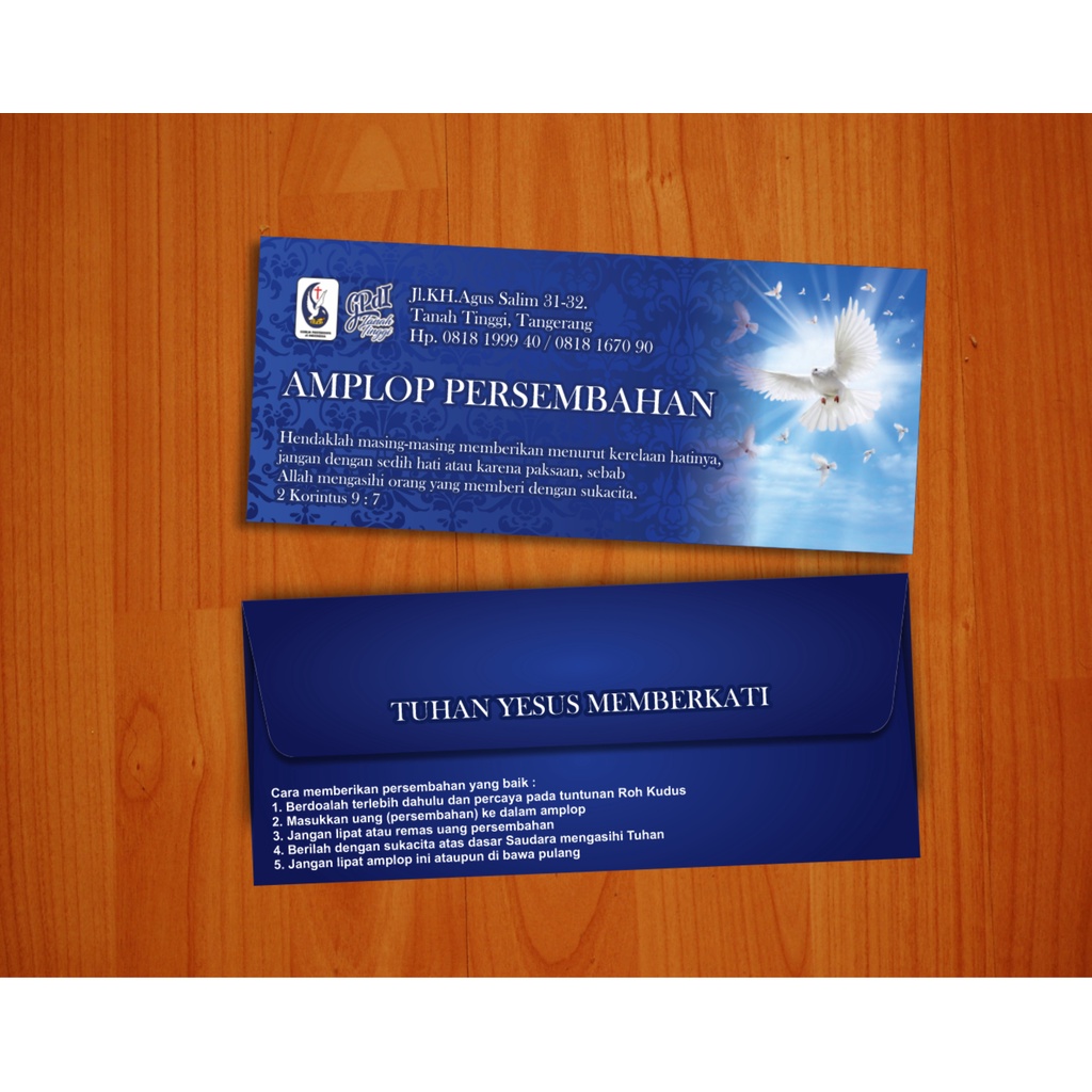 

Amplop Persembahan untuk GPDI Tanah Tinggi Tangerang