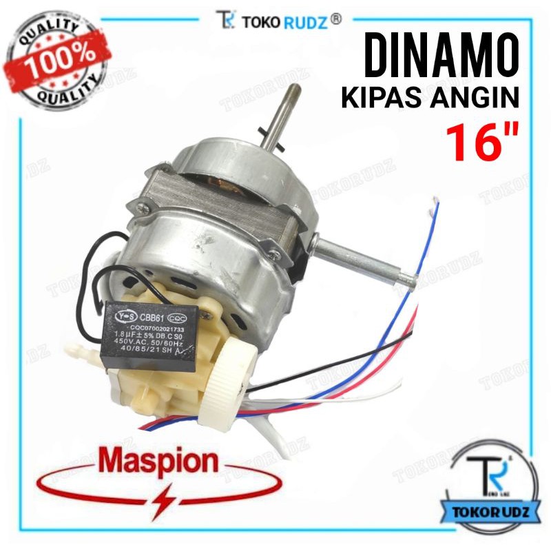 Dinamo Kipas Angin 16 inch MASPION FULL SET Kualitas Terbaik