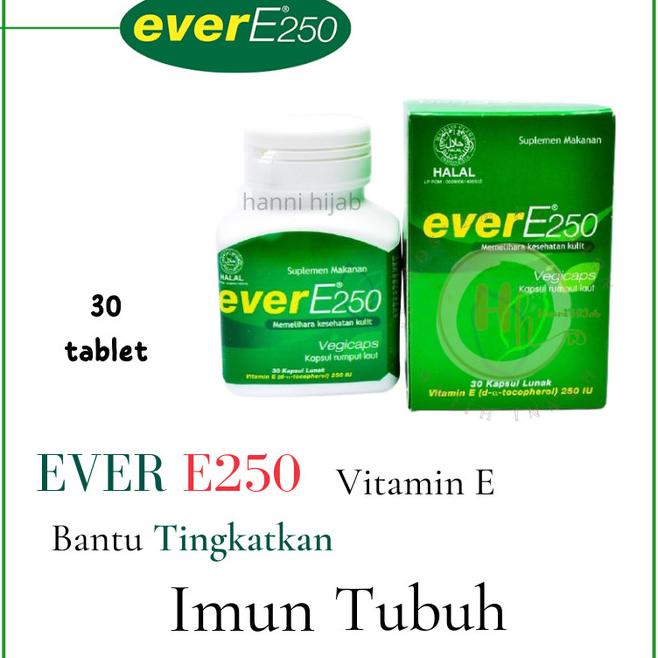 Ever E250 Vitamin E 250 iu untuk kesehatan kulit dan Promil isi 30