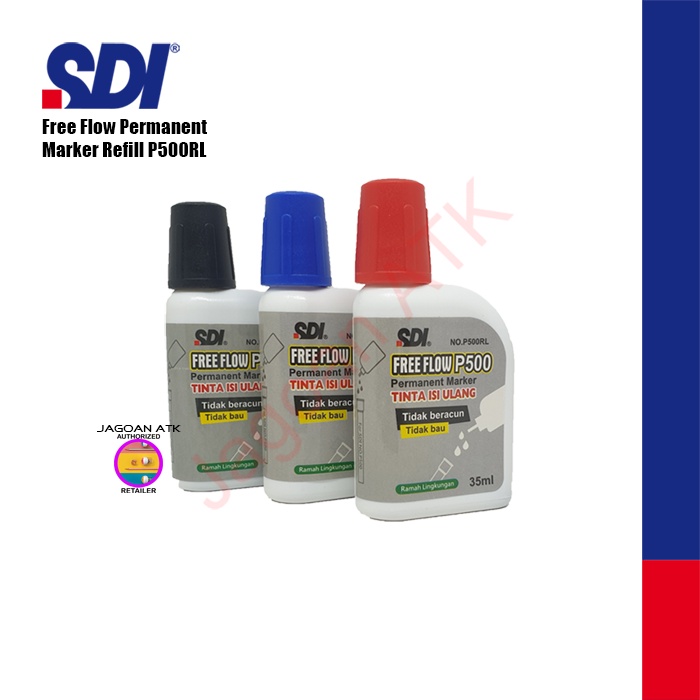 

Refill Tinta Spidol Permanen / Permanent Marker Ink Refill SDI P500RL
