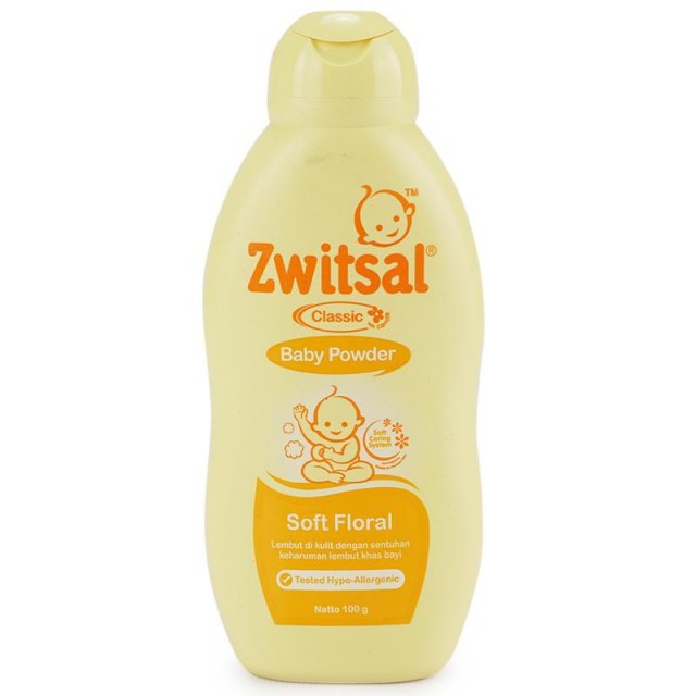 *SALE* Zwitsal Classic Natural Baby Powder Fresh /Soft Floral / Milk Honey / Aloe Vera 100gr 300gr 500gr  - Bedak Bayi