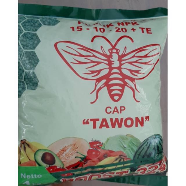 NPK 15-10-20+TE cap tawon 500gr repack PUPUK booster
