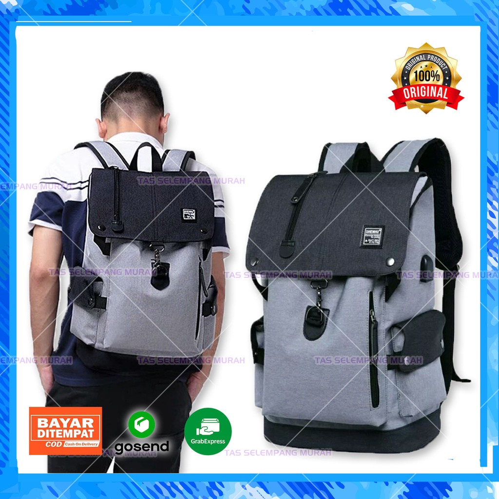 Tas RANSEL PRIA ZB RDN 069 Backpack Punggung Laki Klasik Brand Distro Pria Raindoz Kanvas Bandung Cl