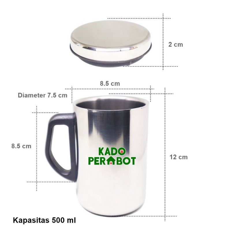 termos mug stainless steel - termos mug air minum - mug termos