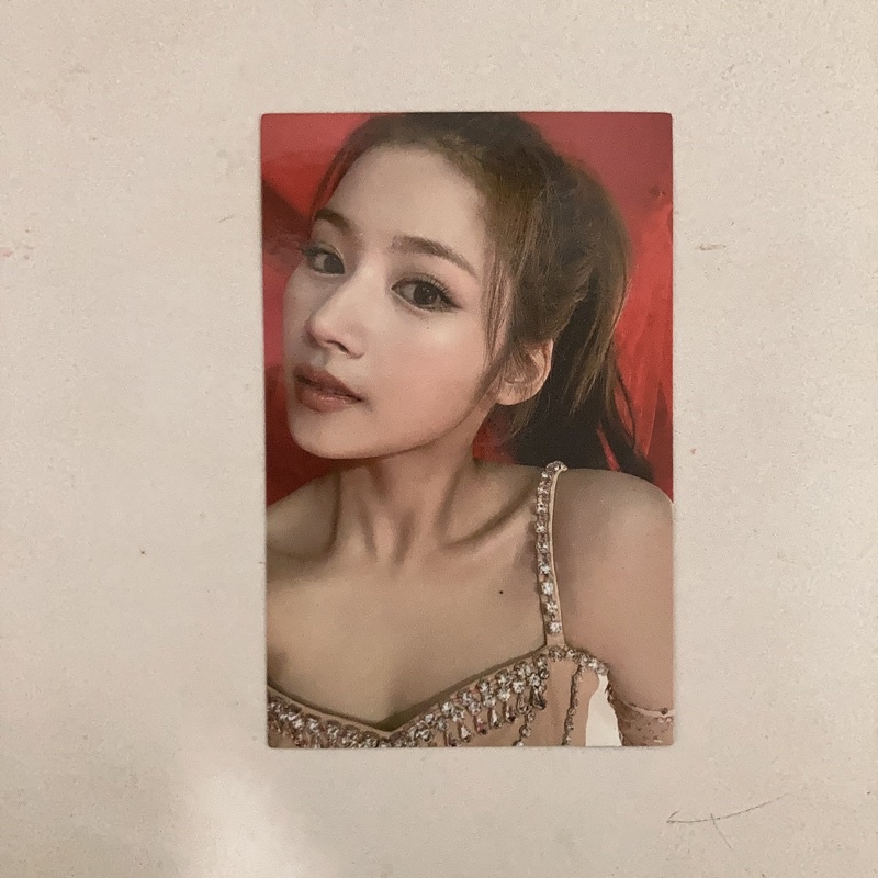 photocard sana eyes wide open ewo twice pc merah