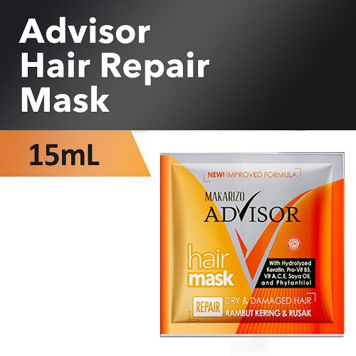 Makarizo Advisor Hair Repair Mask Sachet 15 mL / Masker Rambut Makarizo / Makarizo Hair Mask