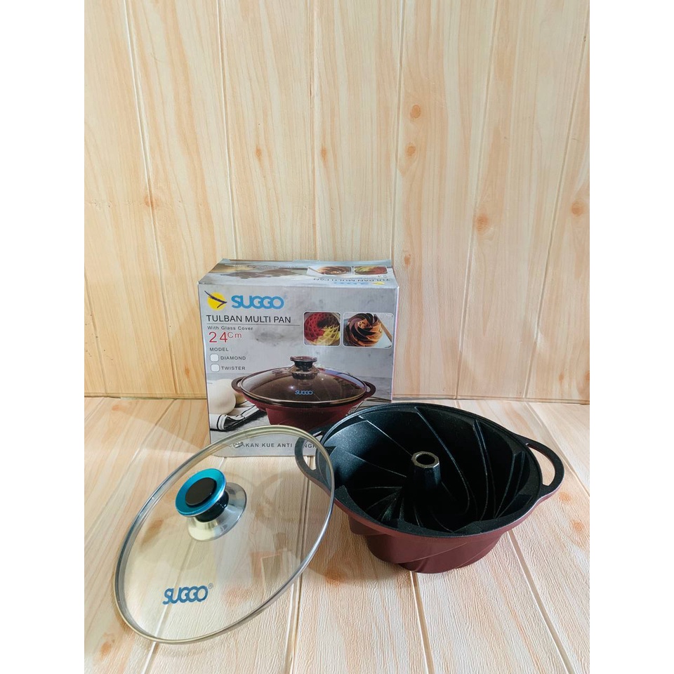 Cetakan Bolu Rose SUGGO / CETAKAN BOLU TULBAN MULTIPAN SUGGO / LOYANG TULBAN SPIRAL 24CM