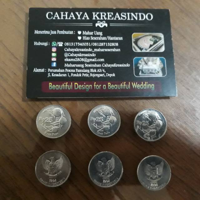 Uang logam kuno 25 rupiah