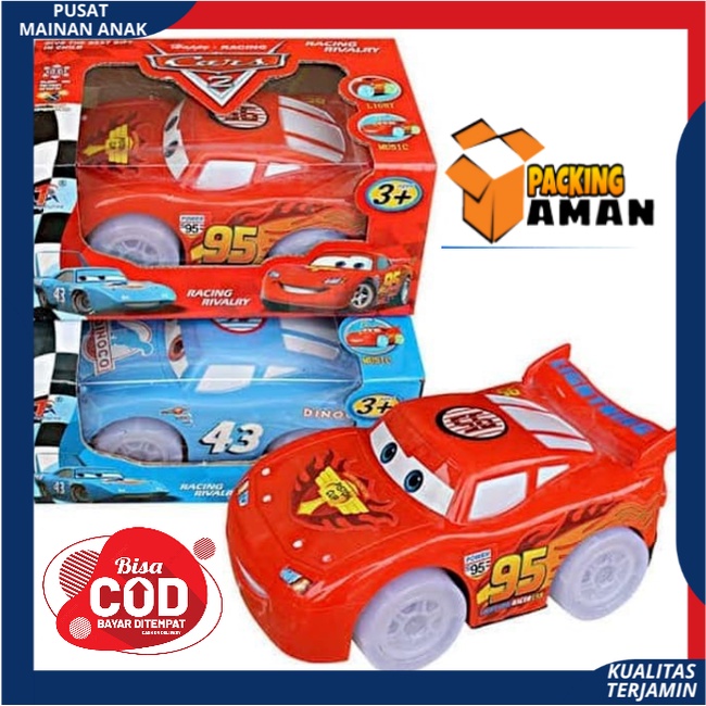 ( BISA COD ) PROMO Mainan Anak Mobil Mobilan Racing Sport Rivalry Cars Bump And Go BERLAMPU &amp; MUSIC