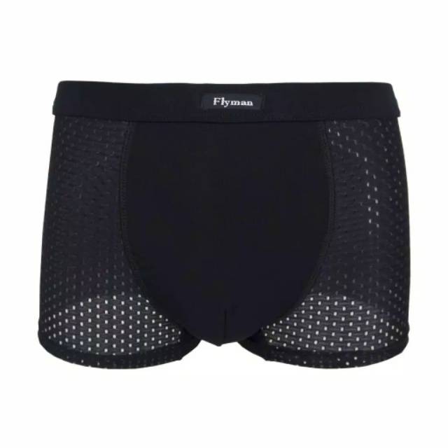 Celana Dalam Boxer Pria Sporty Mesh 3 Pcs FM 3244 good quality