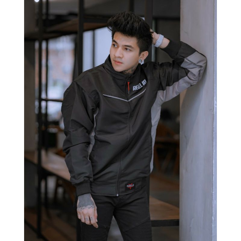 JAKET Racing taslan dalam terry