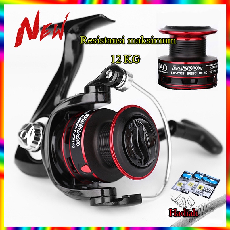 Metal Spinning Fishing Reel Max Drag 11kg  5.2:1 13+1BB Tarikan Full Besi Kuat Reel Pancing Besi Kumparan Pancing Logam  Pegangan CNC Powerful Reel Pancing  Pancing Murah Air Asin Memancing Gear Reel Saltwater Freshwater Fishing Lover Fihing Tool Mainan