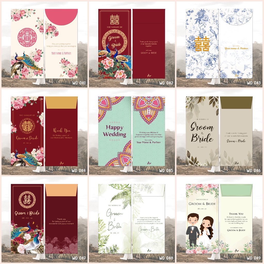

Custom Order - Angpao Wedding | Amplop Kondangan | Angpao Sangjit (CLV WD Collection 10)