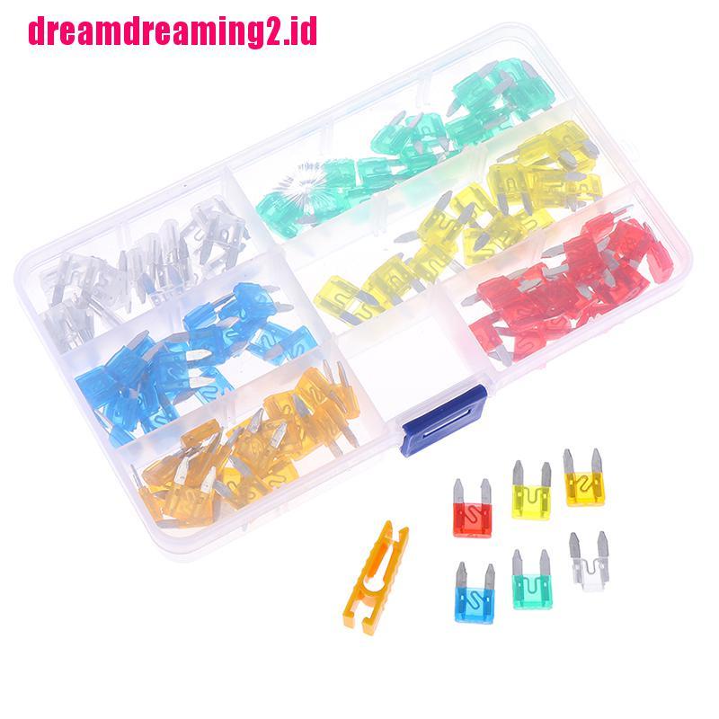 （✔✔❤120pcs Sekring Gepeng Mini Campur Untuk Mobil / Motor / SUV CN37