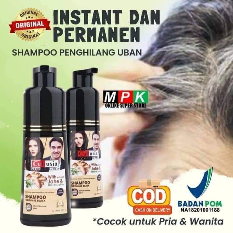 Cultusia shampoo Black penghilang uban isi 160 ml /Shampoo penutup uban