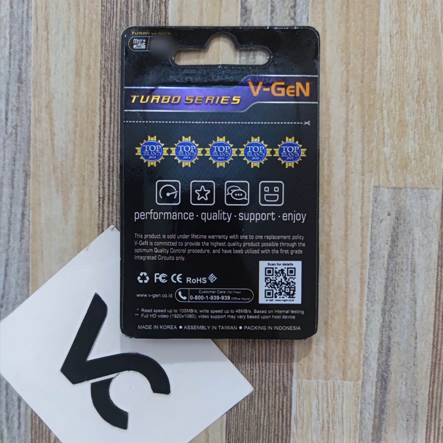 V-Gen Micro SD 128 GB VGEN 128GB Class 10 A1 TURBO Memory Card MicroSD Kartu Memori Original