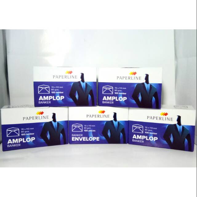 

Amplop paperline ukuran 110 mm x 230 mm isi 100 lembar