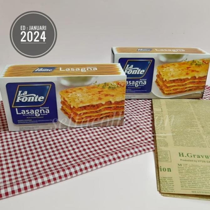 

$$$$] La Fonte Lasagna 450gram Instan