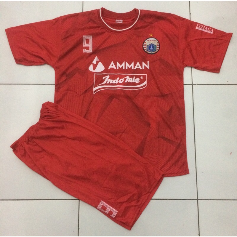 Baju bola macan kemayoran anak anak bisa sablon nama/setelan bola macan kemayoran anak anak bisa sab