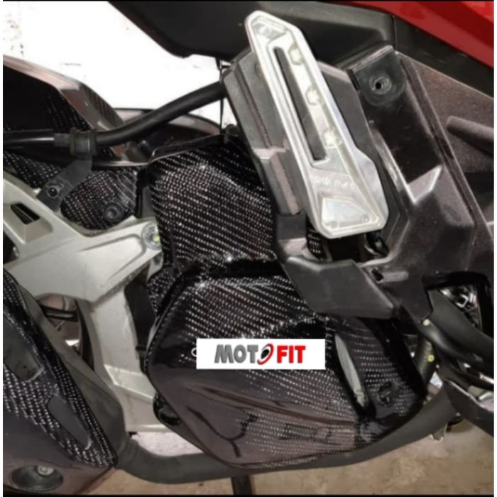 honda adv cover radiator CARBON KEVLAR asli Model custom