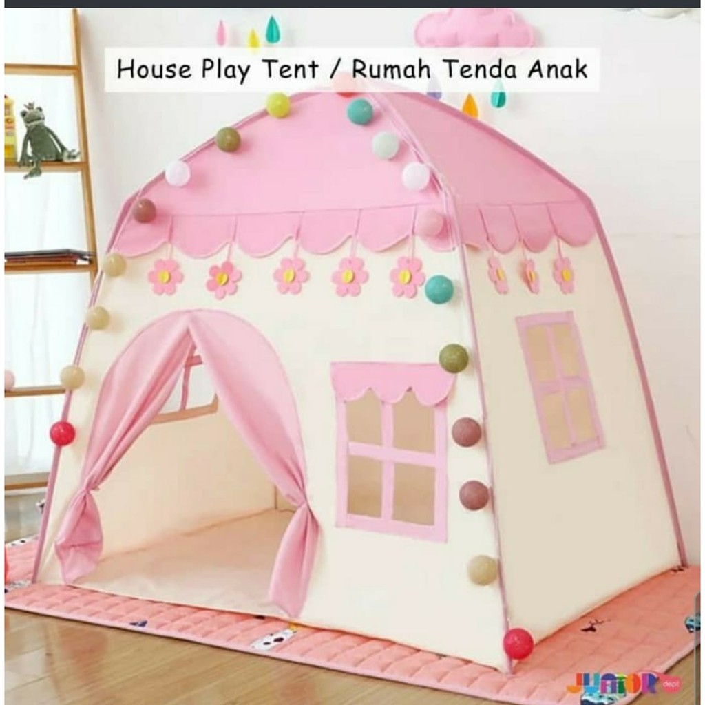 MAINAN TENDA CAMPING KEMAH BERMAIN ANAK MODEL RUMAH PRINCESS KIDS PLAY TENT