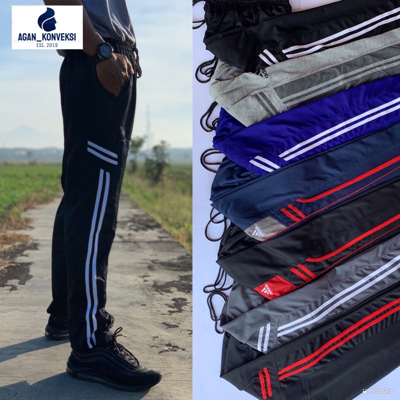 CELANA TRAINING PANJANG PRIA All Size 27-36 OLAHRAGA Joging Lari / Santai