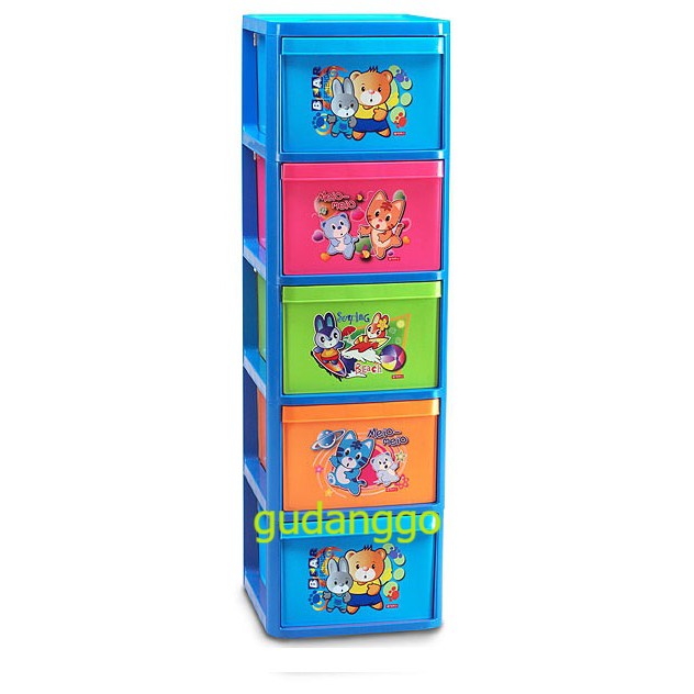 Family Container L5 KC-17 Lion Star Laci Lemari Plastik Susun