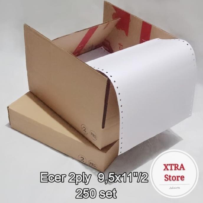 

ECER kertas komputer continuous form isi 500set 2 ply 9.5x11 /2 Star Seller Termurah