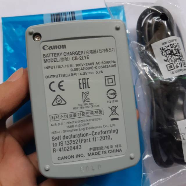 Canon CB-2LYE Charger ORIGINAL For NB-6L