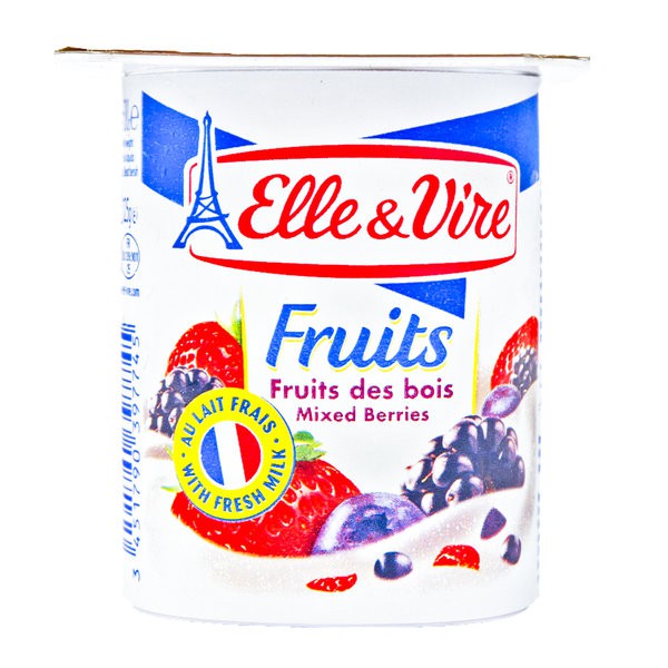 

Elle & Vire Yoghurt Mixed Berries 125gr - Yogurt Buah Elle Vire Aneka Buah