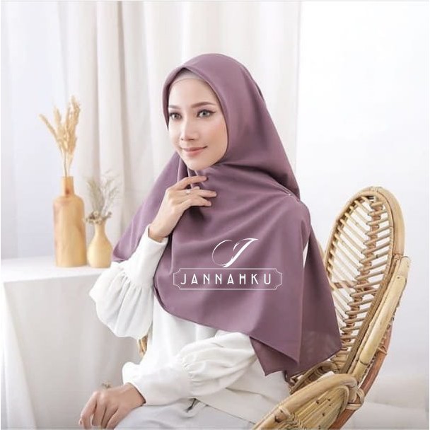 Jilbab Segi Empat Diamond Hijab Kerudung Khimar Jumbo Syari