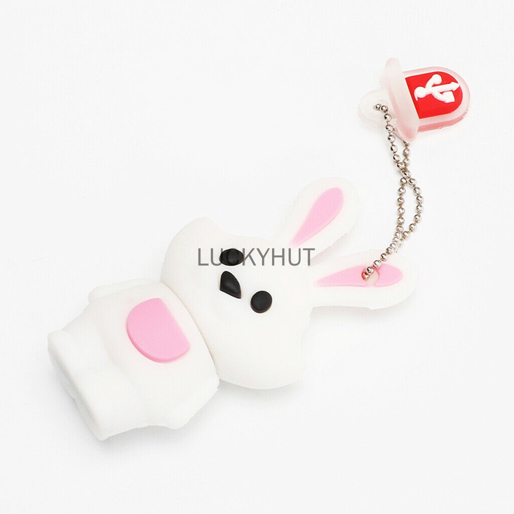 Details Tentang Novelty1GB 8GB 16GB 32GB 64GB 128GB Animal USB Thumb Drive Flashdisk Kelinci Lucu U-Disk Memory Stick