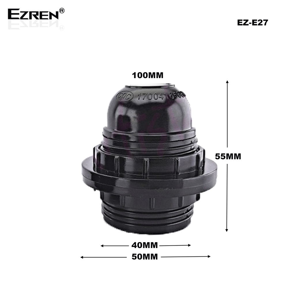 Ezren EZ-E27 Fitting Jerman Lampu Gantungan Double Ring