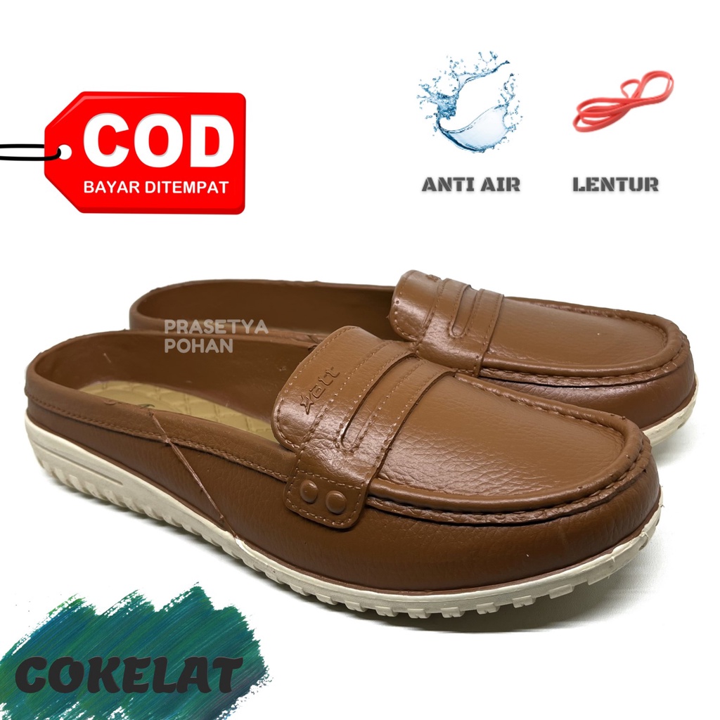 Sepatu Karet Wanita Anti Air dan Awet - Sepatu Slop Wanita - Slip On Wanita