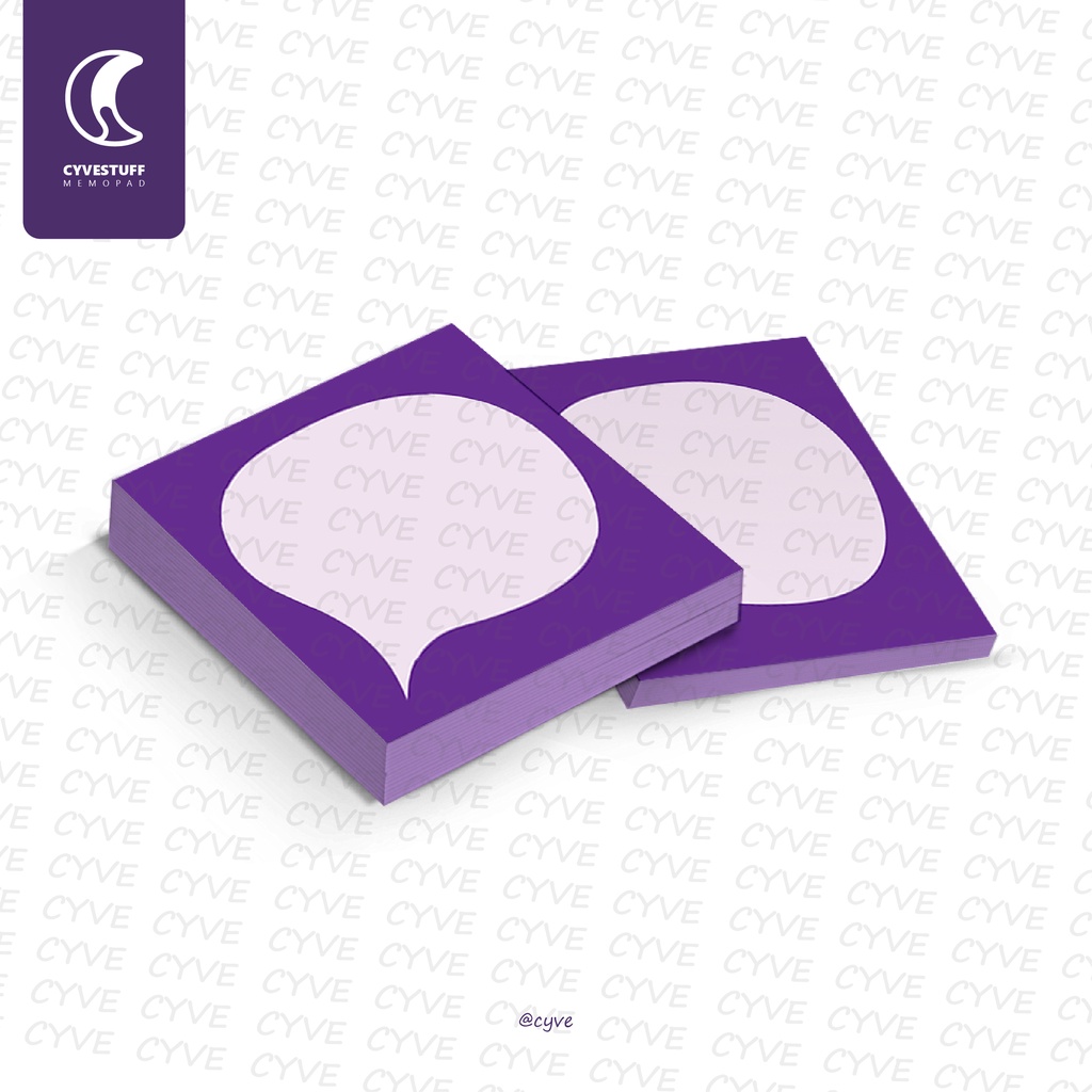 

Memopad Aesthetic | Bubble Speech-Shadow | Memo | isi 30 sheets