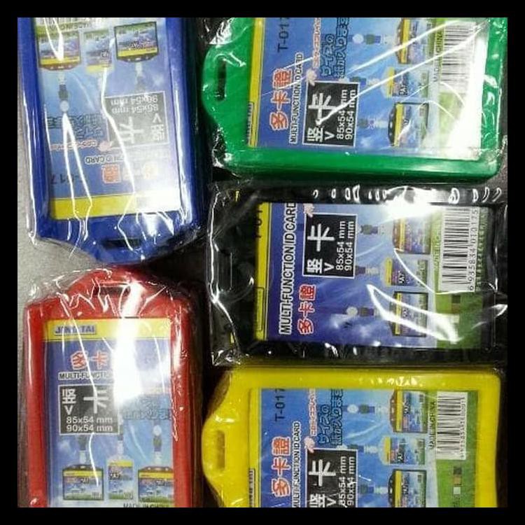 

SALE!! CARD HOLDER / TEMPAT SIMPAN ID CARD PLASTIK TEBAL MERK JINGTAI T017 KODE 0935