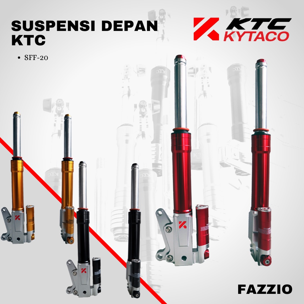 As Shock + Tabung Suspensi shock depan FAZZIO MIO SFF-20 KTC KYTACO KYTA