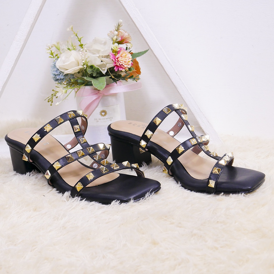 Bernx's Shoes -  Ariel Sandal Wanita Heels Pesta Hak 5 cm